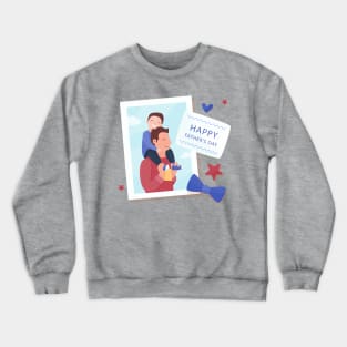 father and son - father's day - i love dad Crewneck Sweatshirt